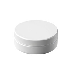 blank cosmetic container for cream powder on Isolated transparent background png. generated with AI