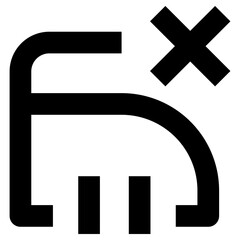 do not steam icon, simple vector design