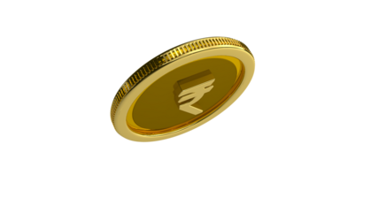 GOLD COIN INDIAN RUPEE.Gold rupee coins. Indian money, stacked golden coins. Rupee cash, currency isolated on white background vector icons. Money gold currency, cash wealth golden rupee illustration

