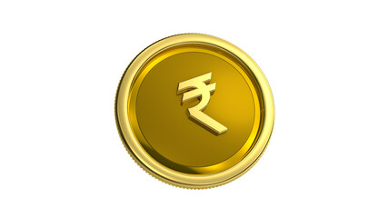 GOLD COIN INDIAN RUPEE.Gold rupee coins. Indian money, stacked golden coins. Rupee cash, currency...