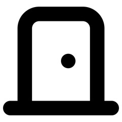 doors icon, simple vector design