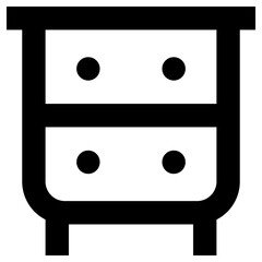 drawer icon, simple vector design