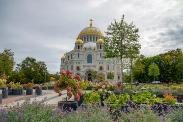 Transformer garden at St. Nicholas Cathedral. Kronstadt, Russia