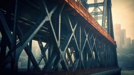 constructions of the bridge 8k photography