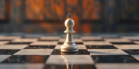 Decisive Chess Move Embodies Strategic Thinking and Game Changing Potential - obrazy, fototapety, plakaty