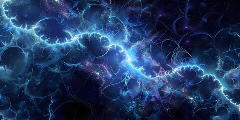 abstract dark background with blue smoke