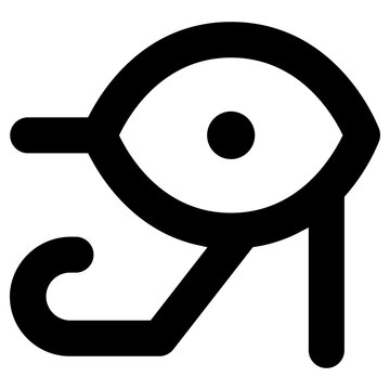 eye of horus icon, simple vector design