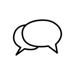 Fototapeta premium Chat bubble icon
