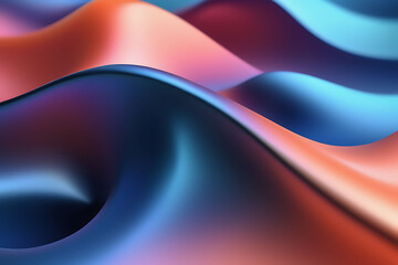 Fluidity in Motion: Abstract Silk Wavy Curves Background
