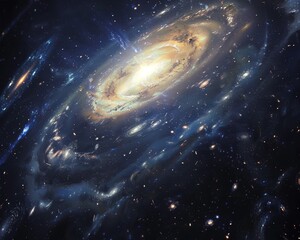 Fototapeta premium The elegance of minimalism in depicting the vast