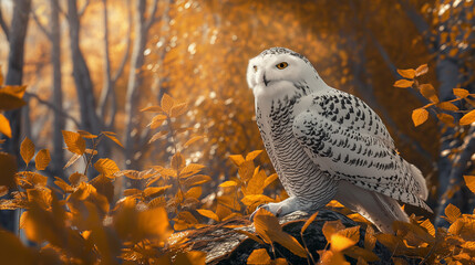  Snowy Owl Amidst Nature
