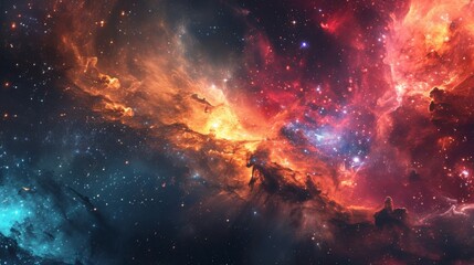 Magnificently beautiful galaxy featuring rainbow hues