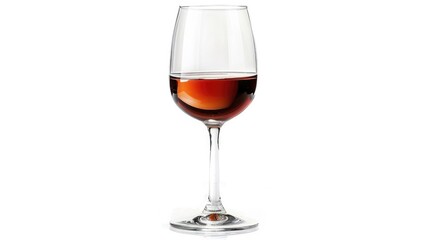 Glass of wine isolated on white background Generative, ai