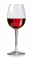Fotobehang Glass of wine isolated on white background Generative, ai © Dvid
