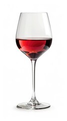 Glass of wine isolated on white background Generative, ai