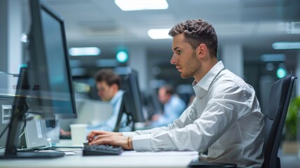 IT worker at work Generative AI