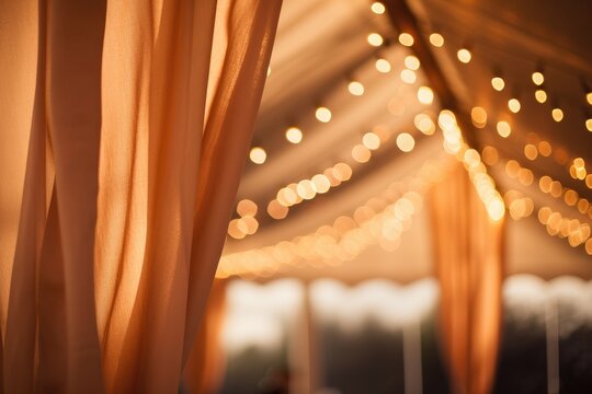 Tent Detail: Capture the texture and details of a tent fabric.