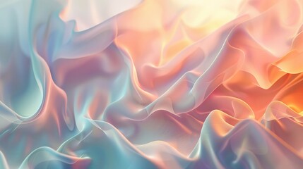 A moving background featuring soft, dreamy shapes and gradients, mimicking the tranquil flow of water, perfect for enhancing calm and focus in digital spaces