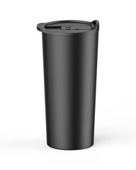Vacuum coffee cup glass blank mockup template 3d illustration.