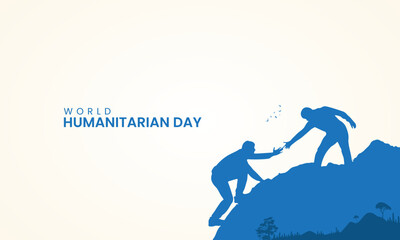 World Humanitarian Day, Humanitarian concept design, 3d illustrations.