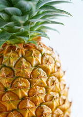 Pineapple on white background