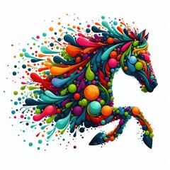 Obraz premium Isolated Colorful Animal on a Clear PNG Canvas, Generative AI