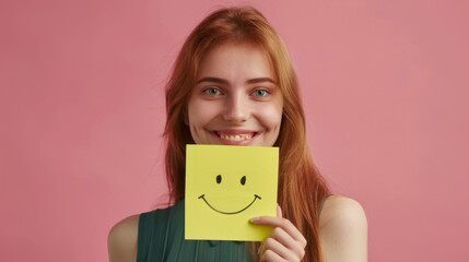 Joyful Smiley Note Portrait