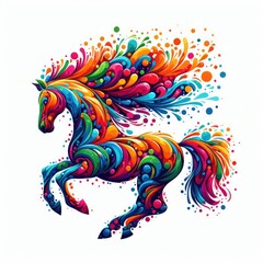 Isolated Colorful Animal on a Clear PNG Canvas, Generative AI