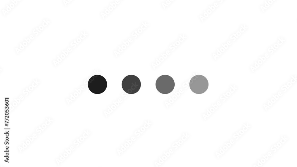 Poster loading is indicated by a dot. load dot icons. a set of loading icon animations is isolated on a whi