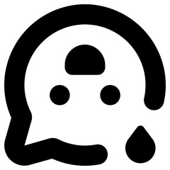 goofy emoji icon, simple vector design - obrazy, fototapety, plakaty