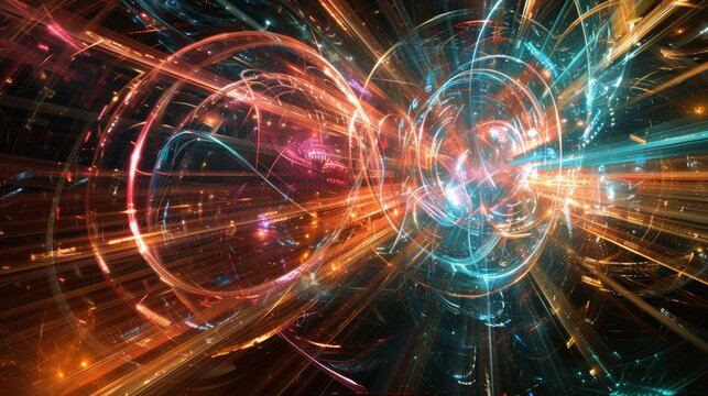 Quantum computing as the heart of a new digital renaissance visualized in stunning