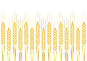 Wheat pattern wallpaper. oat symbol. free space for text. rice sign. Rice pattern wallpaper.
