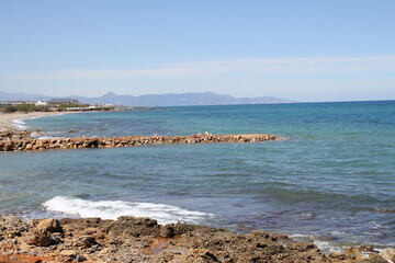 Insel im Hintergrund