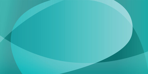 Teal abstract background with light curves, gradient color, and space for design. Vector illustration