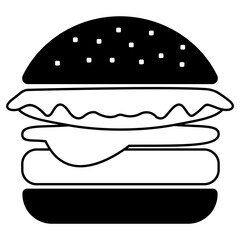 hamburger icon, simple vector design