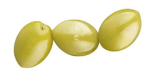 Delicious olives, cut out - obrazy, fototapety, plakaty