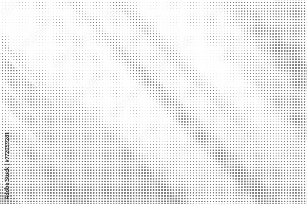 Poster Halftone background vector, abstract backdrop design with two tone pattern and copy space for edit your content	