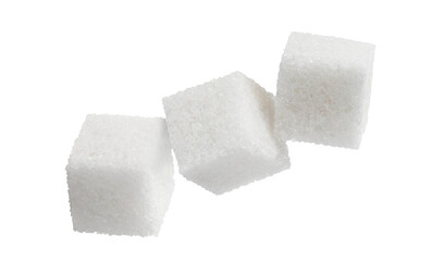 Delicious sugar cubes cut out