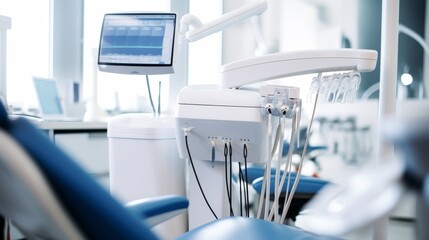 A dental X-ray machine being used for dental examinations - obrazy, fototapety, plakaty
