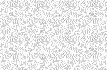 Seamless abstract pattern. Fantasy ornament of curved lines. Gray ornament on white background Flyer background design, advertising background, fabric, clothing.