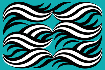 abstract wave pattern vector design 