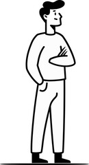 Digital Portraits of Men Vector Artistry Unleashed