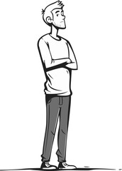 Bold and Graphic Contemporary Male Illustrations