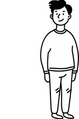 Vibrant Masculine Forms Colorful Illustrations in Vector