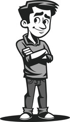 Masculine Vectors in Action Dynamic Illustrations of Manhood