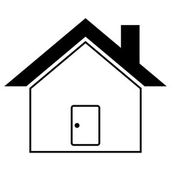 house icon, simple vector design