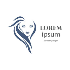 women's beauty and hair care logo design