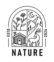 natural view in the form of a window