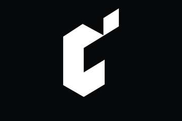 letter c logo, letter j logo, letter t logo, letter u logo, letter c 3d logo, logomark, icon