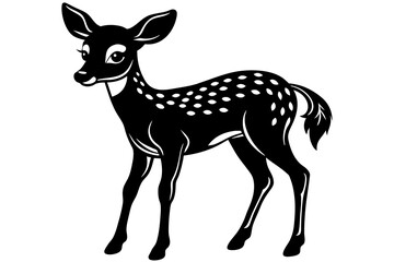 Fototapeta na wymiar baby-deer-vector-illustration-